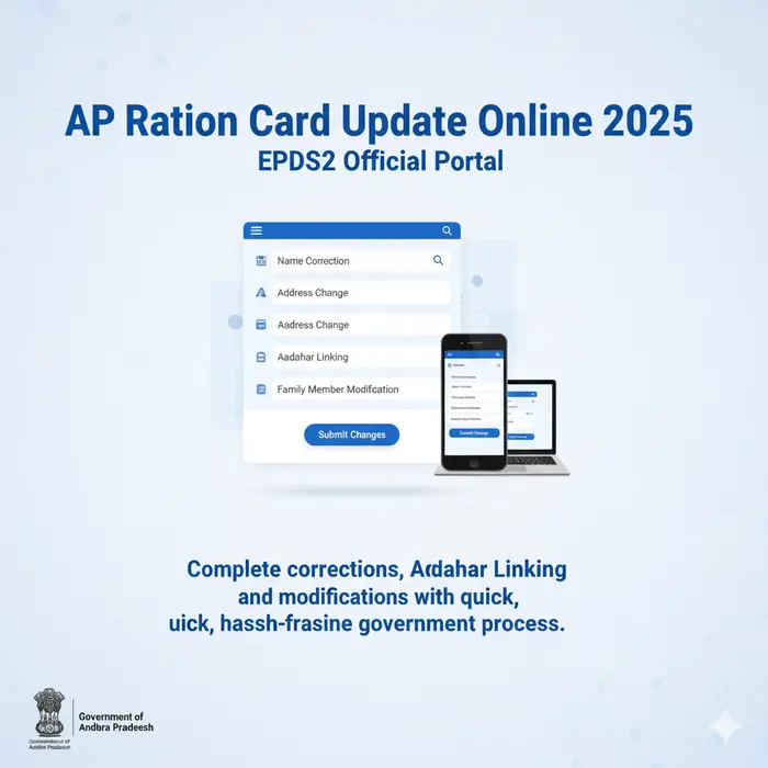 AP Ration Card Update through EPDS2 Portal