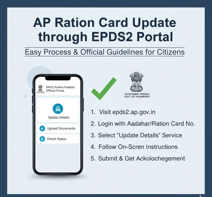AP Ration Card Update through EPDS2 Portal